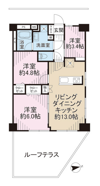 東和サープラス柿生の間取図