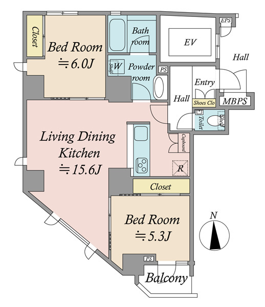 アクタージュ新御徒町の間取図