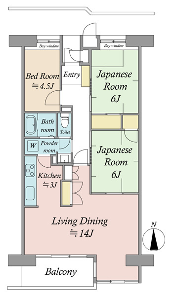 アーバンハイツ北砂の間取図