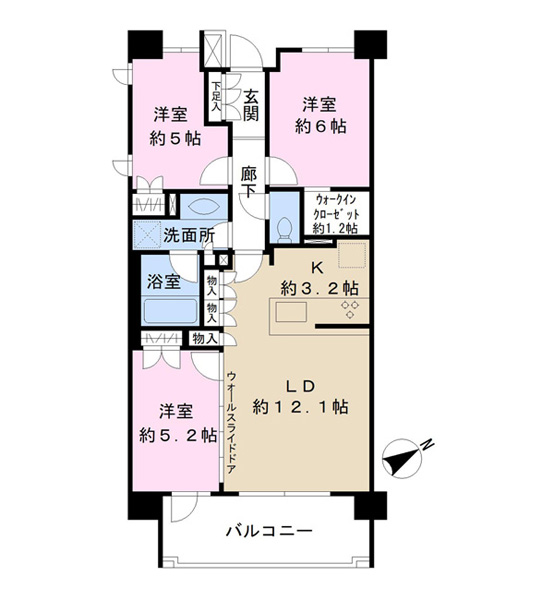 クレアホームズ千葉松波の間取図