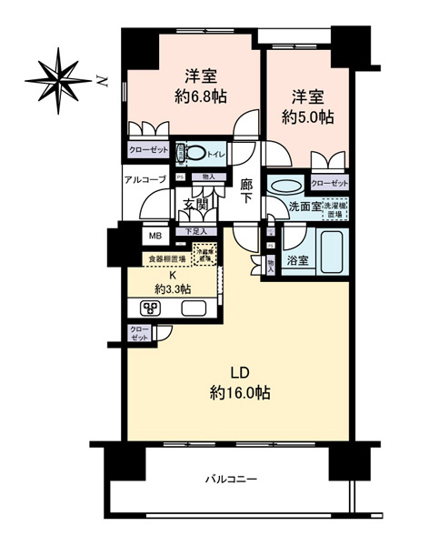 サンクタスガーデン北千住の間取図