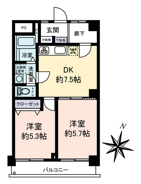 竹の塚スカイタウンの間取図