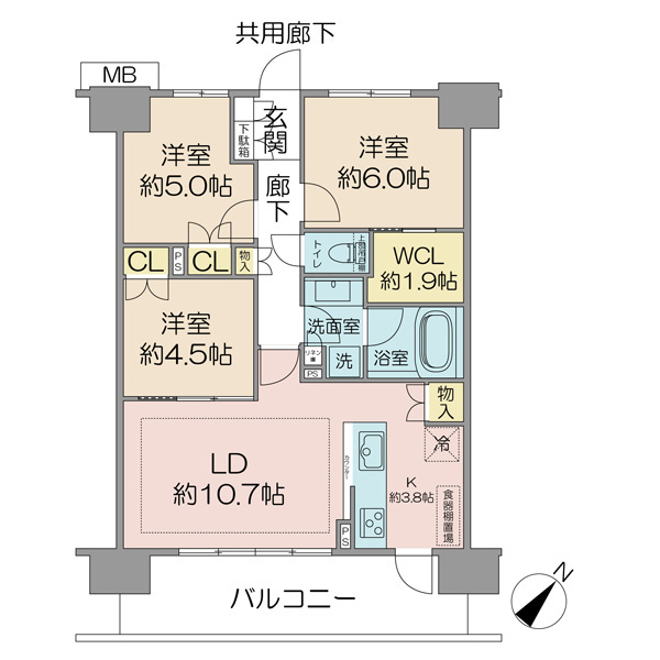 プレミアムレジデンス千葉県立美術館前の間取図