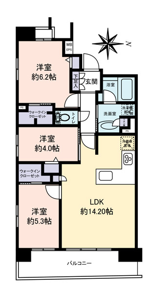 ファミール浅草雷門の間取図