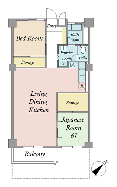 マンション牛込の間取図
