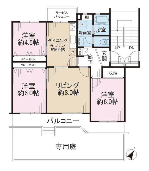 希望ヶ丘グリーンハイツの間取図
