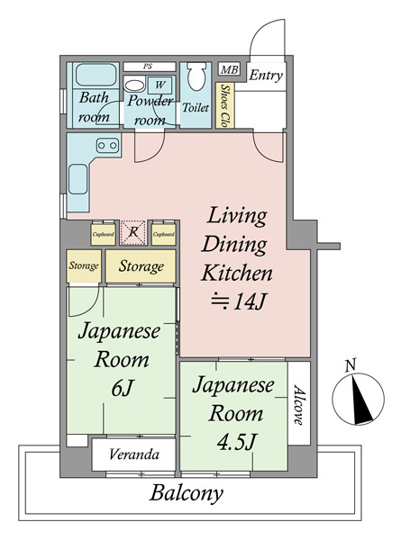 プラムハイツの間取図