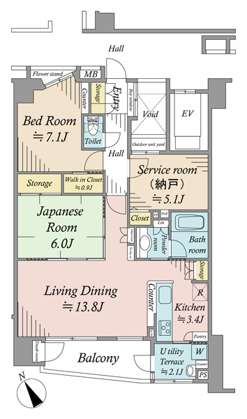 サンアリーナ中葛西の間取図