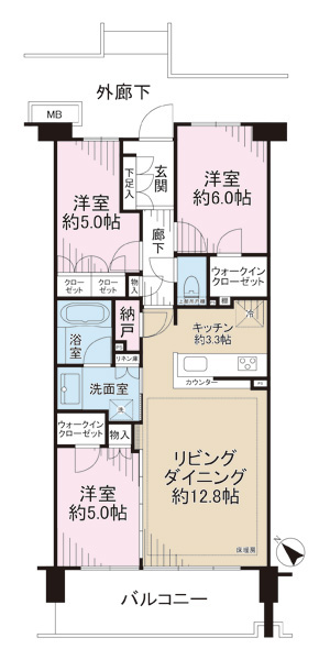 オーベル戸塚の間取図