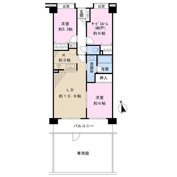 セレナハイム千葉椿森の間取図
