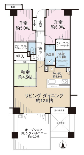 ヴェレーナ東戸塚ＩＩの間取図