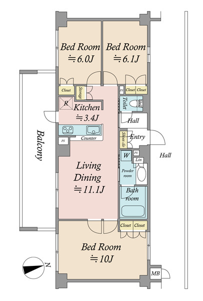 プレシス南砂の間取図