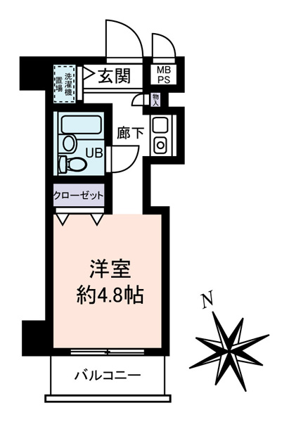 ライオンズマンション反町の間取図