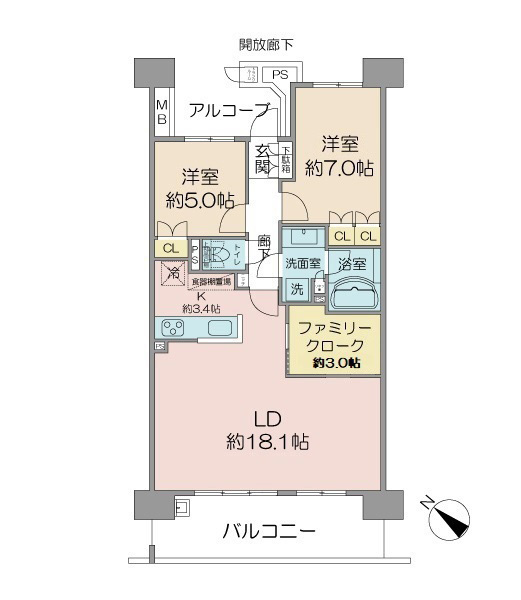千葉マリンコートの間取図