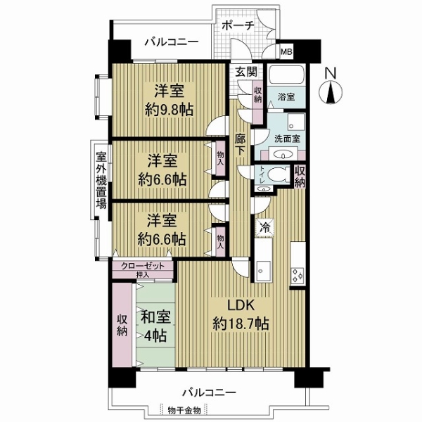 桜宮リバーシティコープ２１の間取図