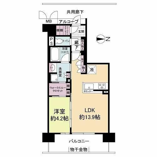 プレージア住之江公園エアパレスの間取図