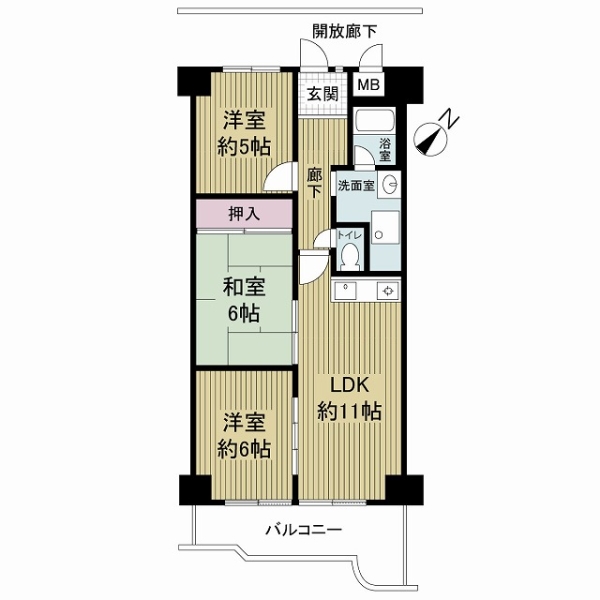 メロディーハイム守口の間取図