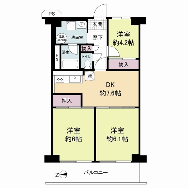 ネオハイツ城東の間取図