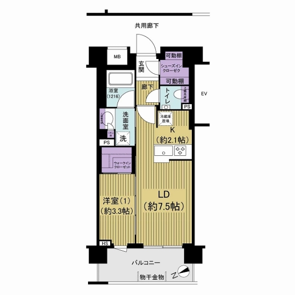 リビオレゾン渋谷笹塚の間取図