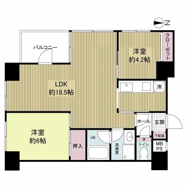 シンフォニーリサーチパークＥａｓｔの間取図