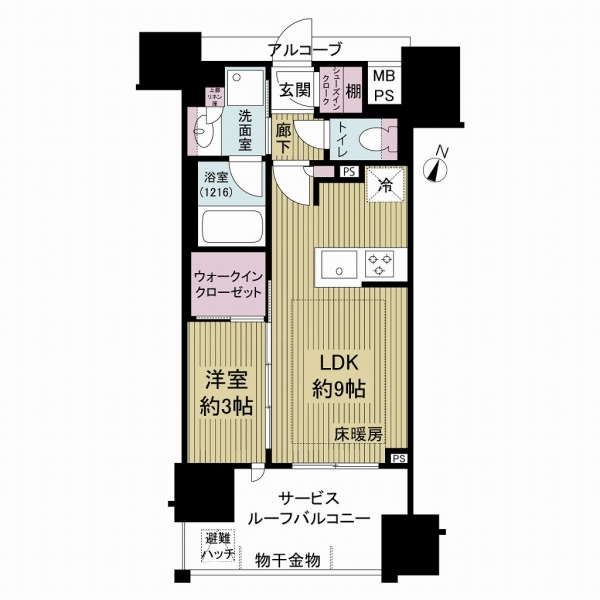 グローベル南千住駅前の間取図