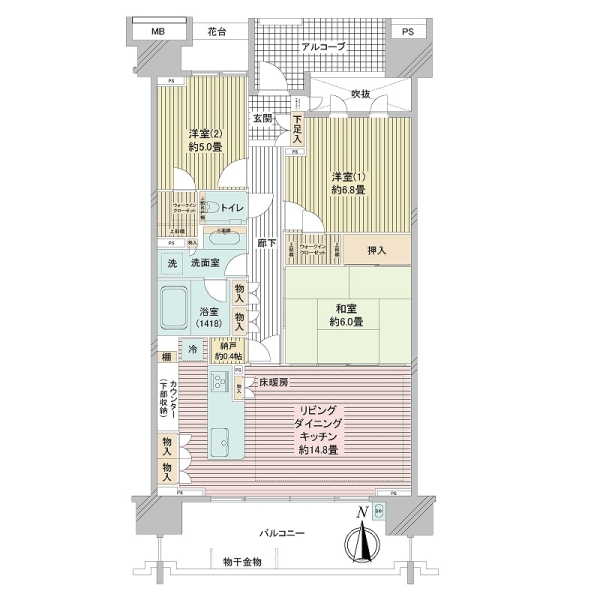 グランドメゾン杉並シーズン６の間取図