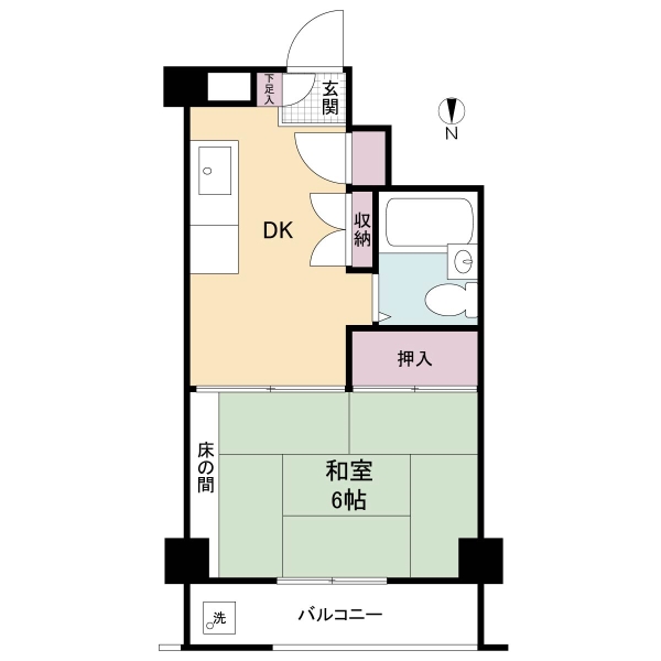 お花茶屋ダイヤモンドマンションの間取図