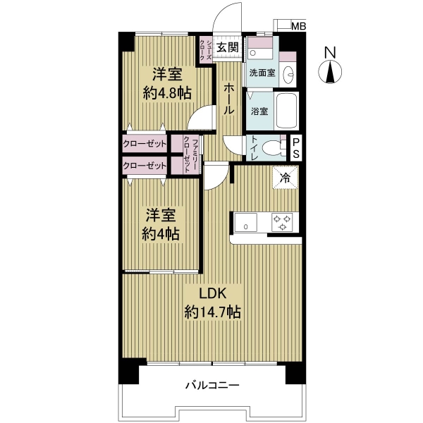 福島グランドヴィラの間取図