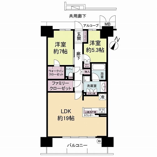 大阪ベイレジデンスの間取図