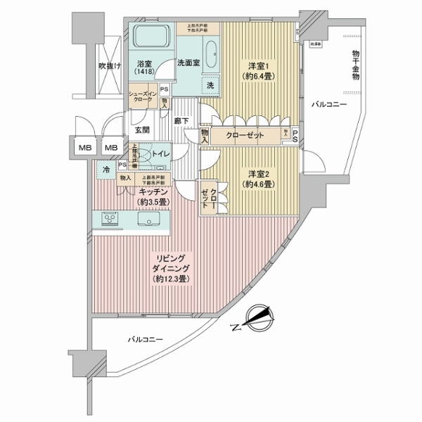 エスポアコート要町の間取図