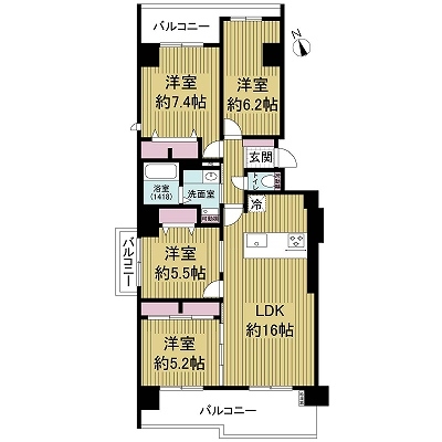 ドルミ武庫川の間取図