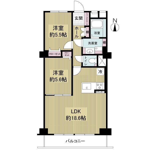 メゾンリバーサイドの間取図