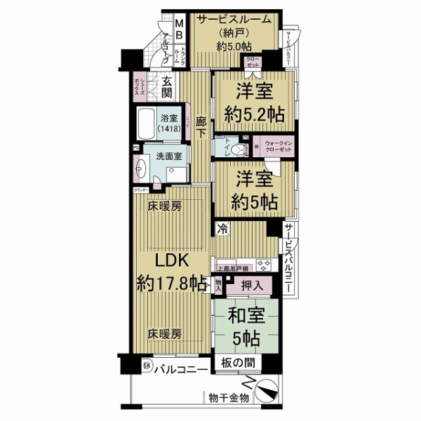 カサーレ須磨離宮道の間取図