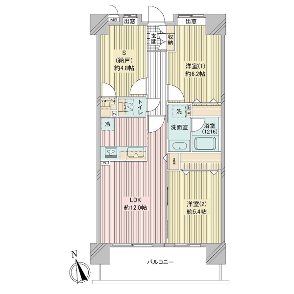 クレストフォルム田町ベイフロントスクエアの間取図