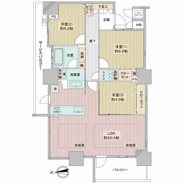 大阪福島タワーの間取図