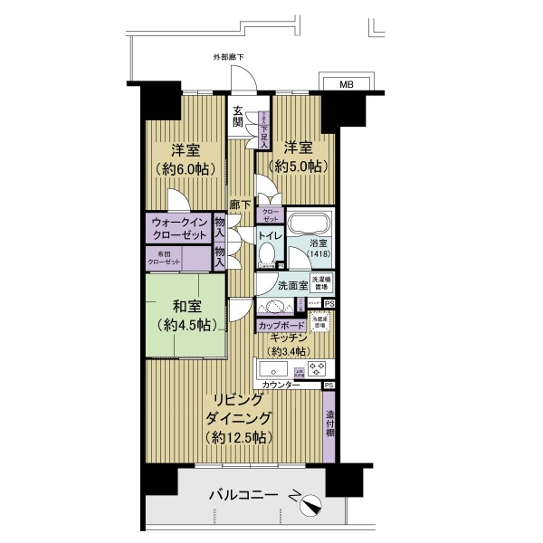ファインシティ東松戸モール＆レジデンスの間取図