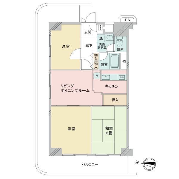 グリーンビューニュー川口の間取図