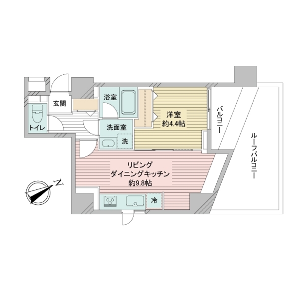 ルピナス麻布シティフォルムの間取図