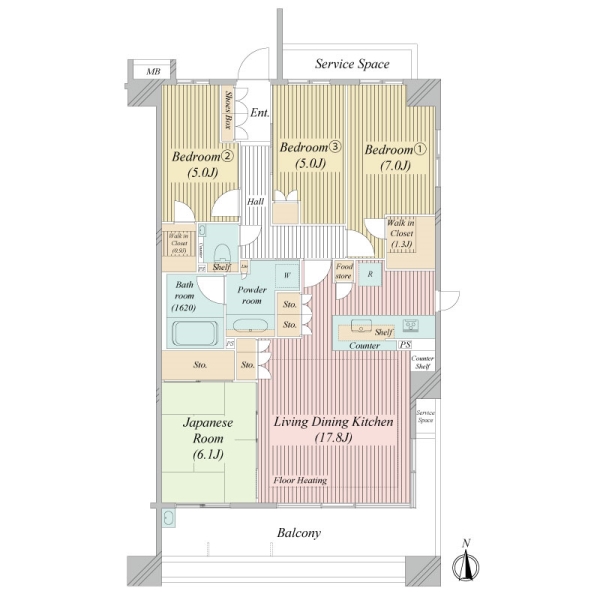 ＢＥＬＩＳＴＡ溝の口の間取図