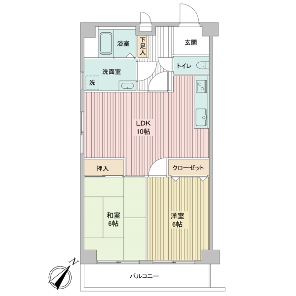 ダイアパレス下丸子の間取図