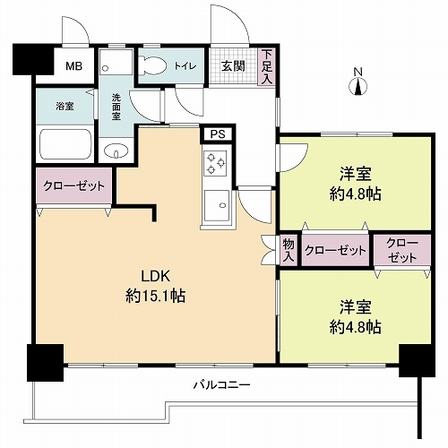 セザール天神ノ森の間取図