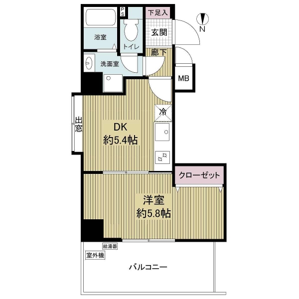 日暮里ダイヤモンドマンションの間取図