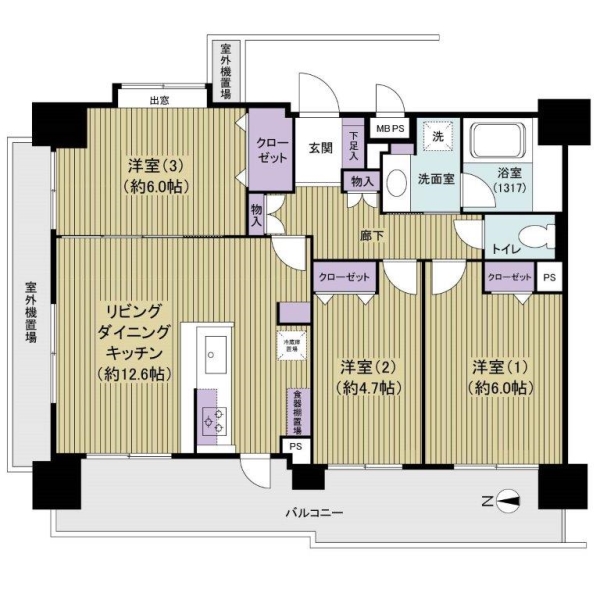 日神パレステージ三ノ輪国際通りの間取図