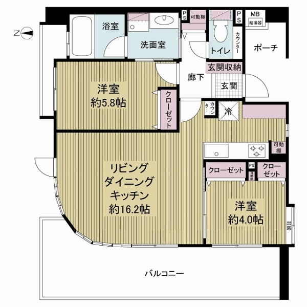 グランアッシュ梅田ヴィークスの間取図