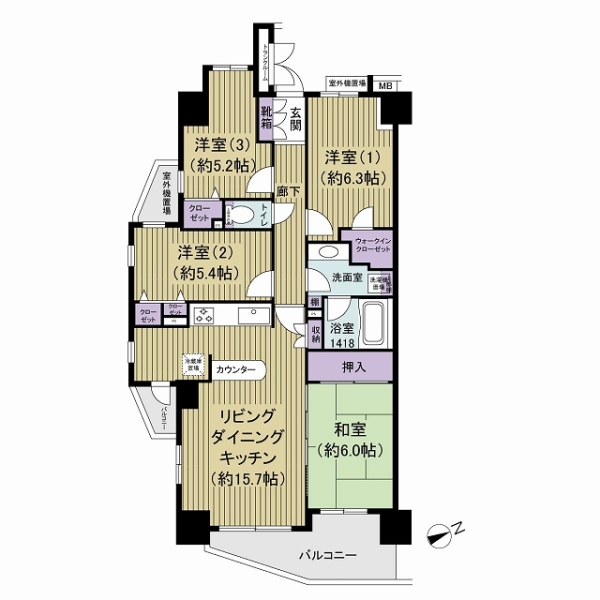ジェイパーク王子神谷の間取図