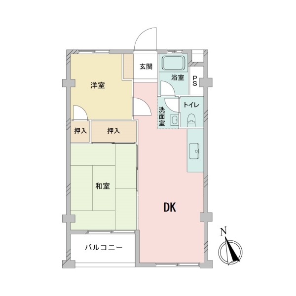 染井コーポラスの間取図