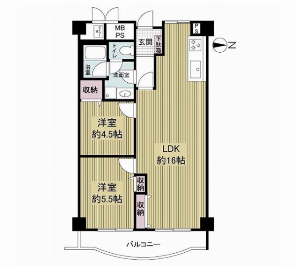 宝塚セントポリアの間取図