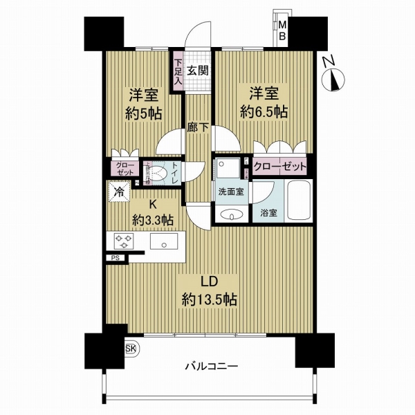 ファミリアーレ名駅マークレジデンスの間取図