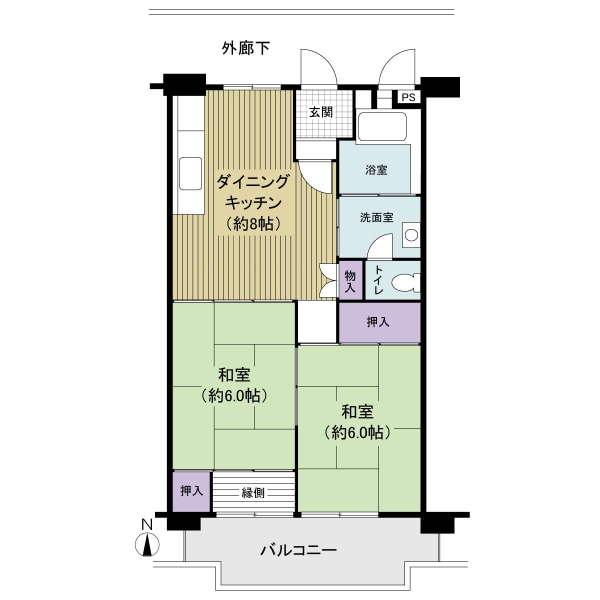 赤羽台四丁目住宅の間取図