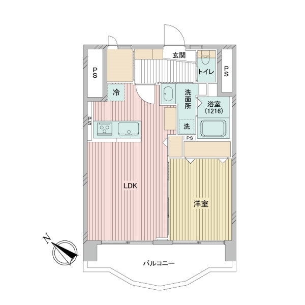 クレールメゾン品川の間取図